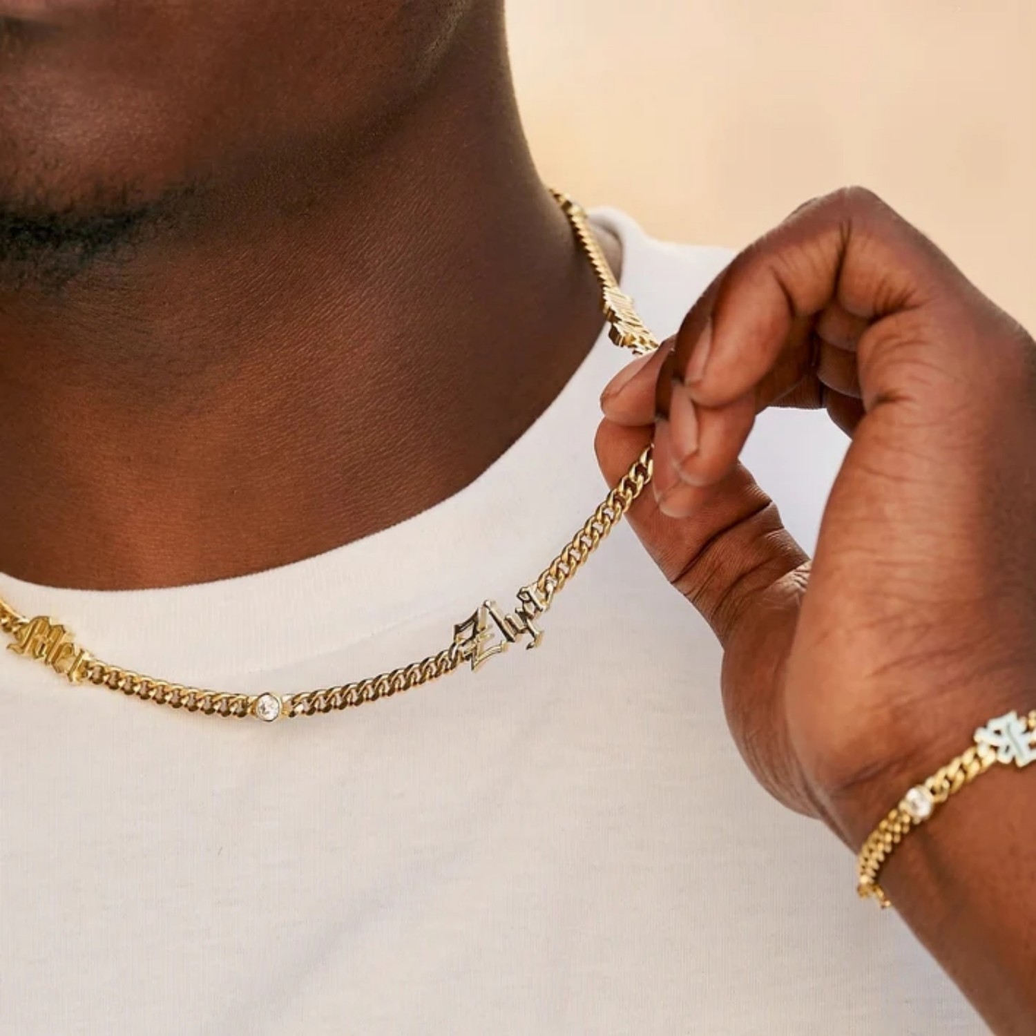 Cuban Link Chain 12Mm - Personalizowany naszyjnik z imieniem w stylu