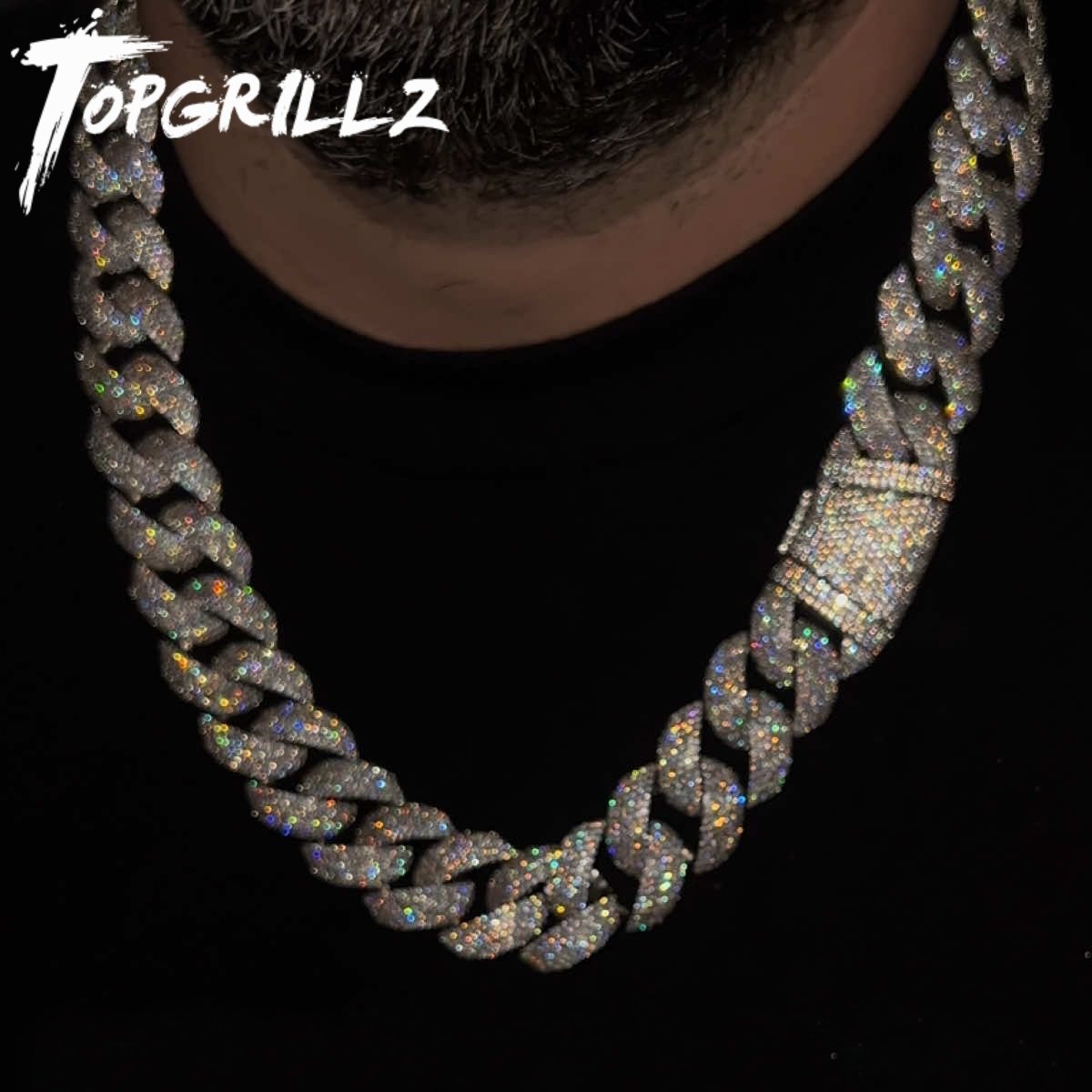 Cuban Link Chain 12Mm - Naszyjnik TOPGRILLZ 24mm Cuban Chain, w