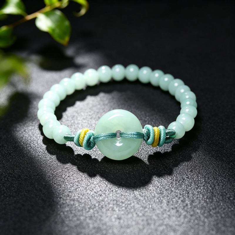 Necklaces - Naturalny prawdziwy szmaragd, niebieska woda, koraliki