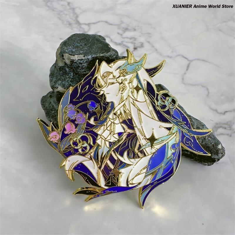 Anime Pendant Necklace - Anime Neuvillette Metalowa Odznaka Genshin Impact