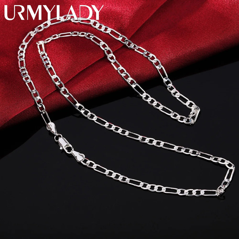 Cuban Link Chain 12Mm - 40-75cm 925 srebro 16-30 cali grzywny
