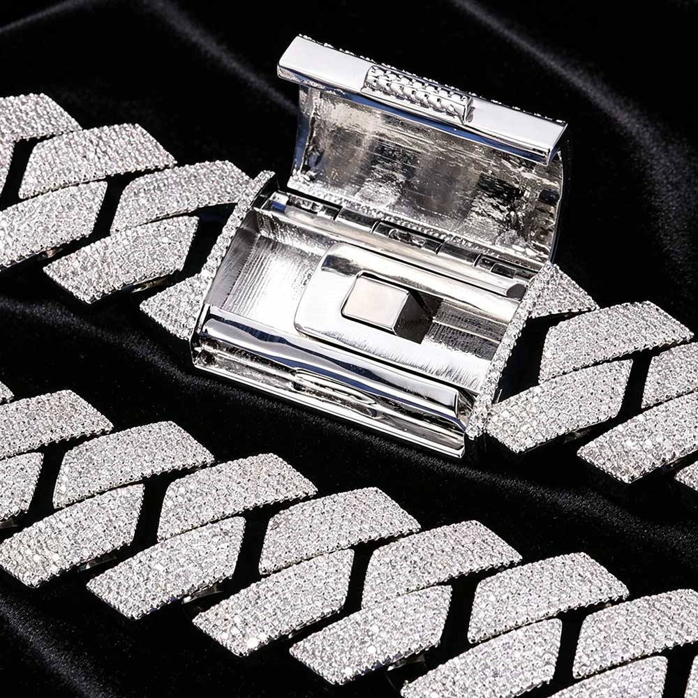 Cuban Link Chain 12Mm - Nuoya Iced Out 26mm 6-rzędowy Łańcuch