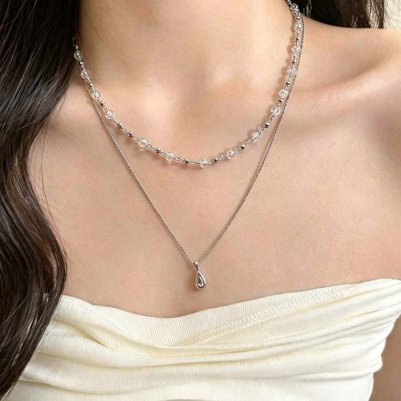 Layered Pendant Necklace Aesthetic - Nowy Modny Naszyjnik z Zawieszką w