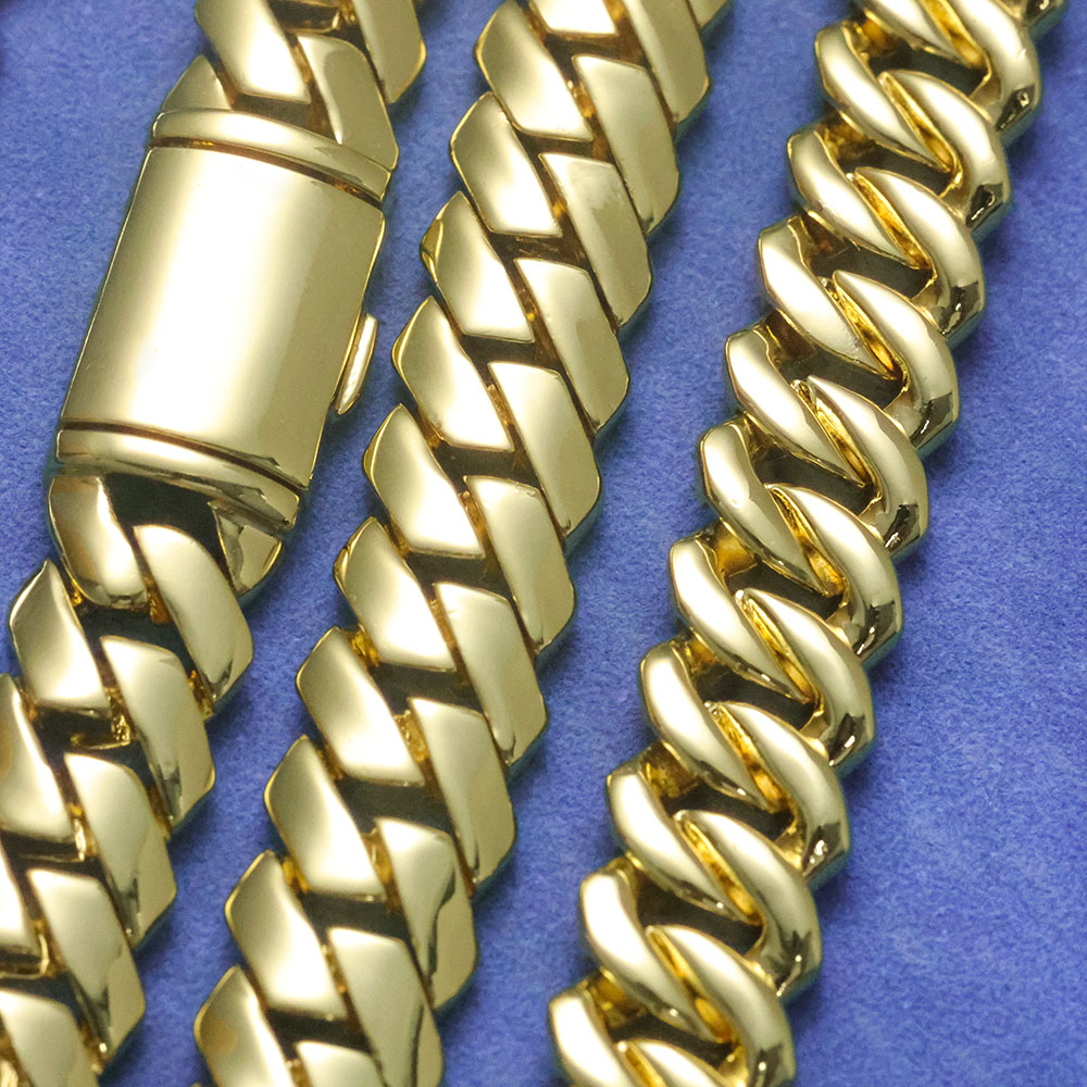 ESKEEM Wysokiej Jakości Polero – Cuban Link Chain 12Mm recenzja i cena