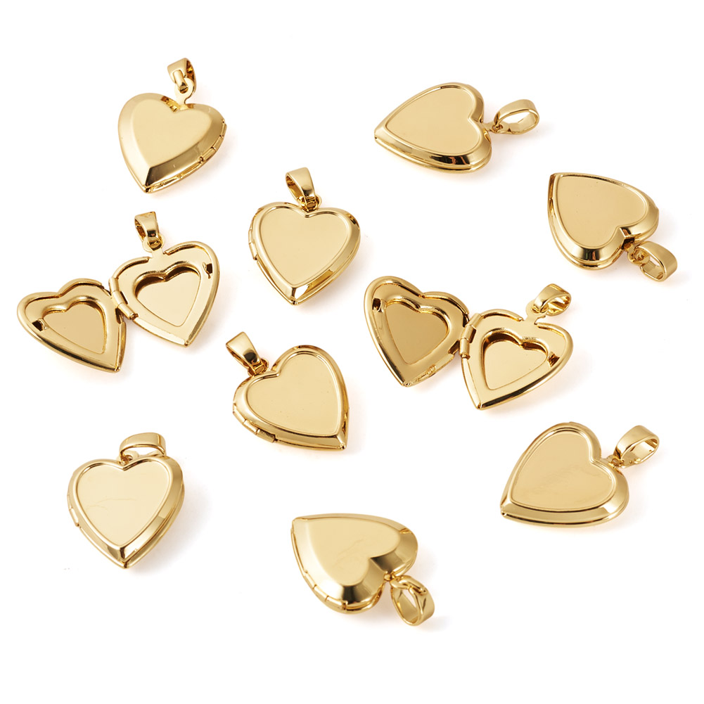 10 szt. Zawieszki w kształcie  – Heart Locket Necklace Photo recenzja i cena