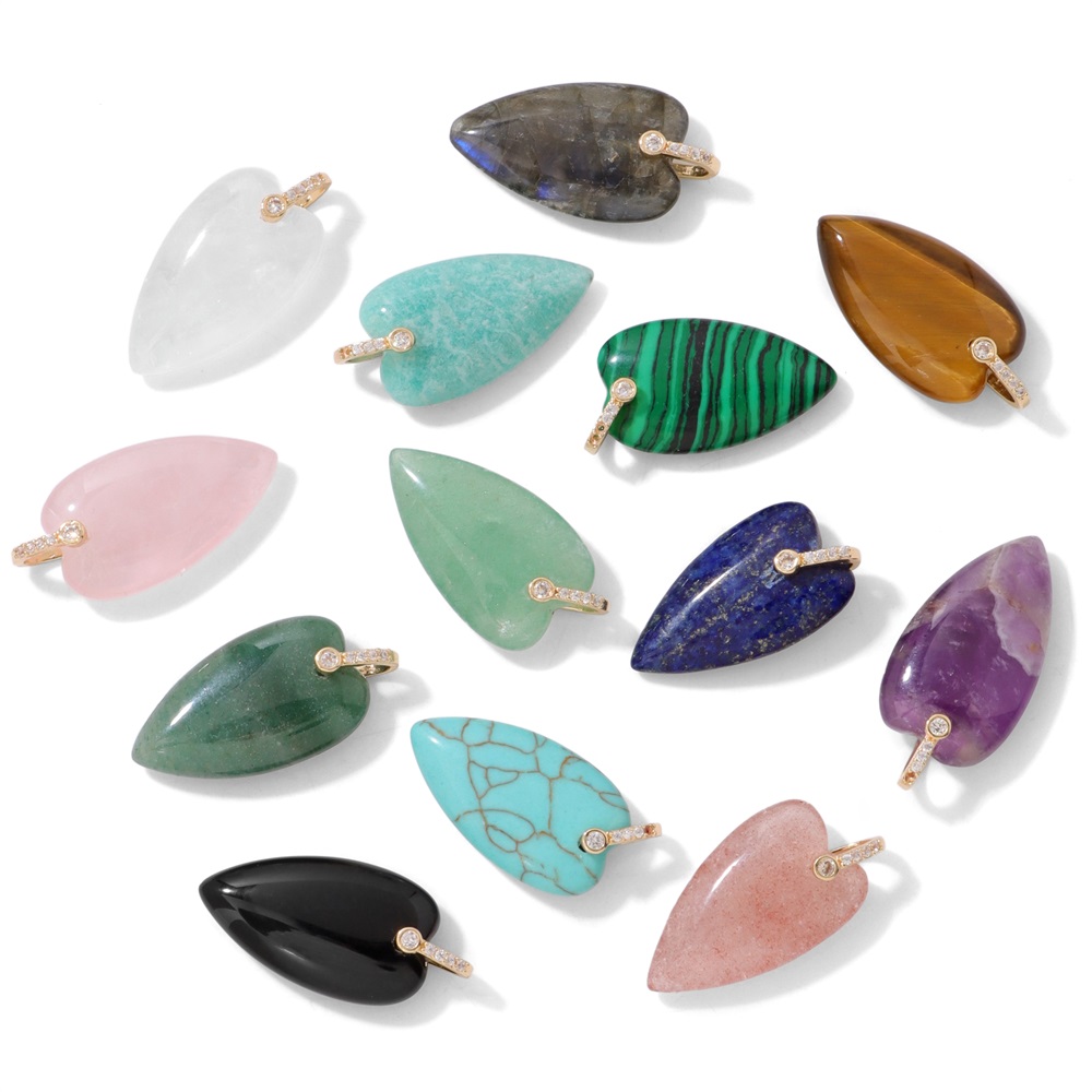 2 szt. Naturalne kamienne zawi – Crystal Pendant Necklace Natural Stone recenzja i cena