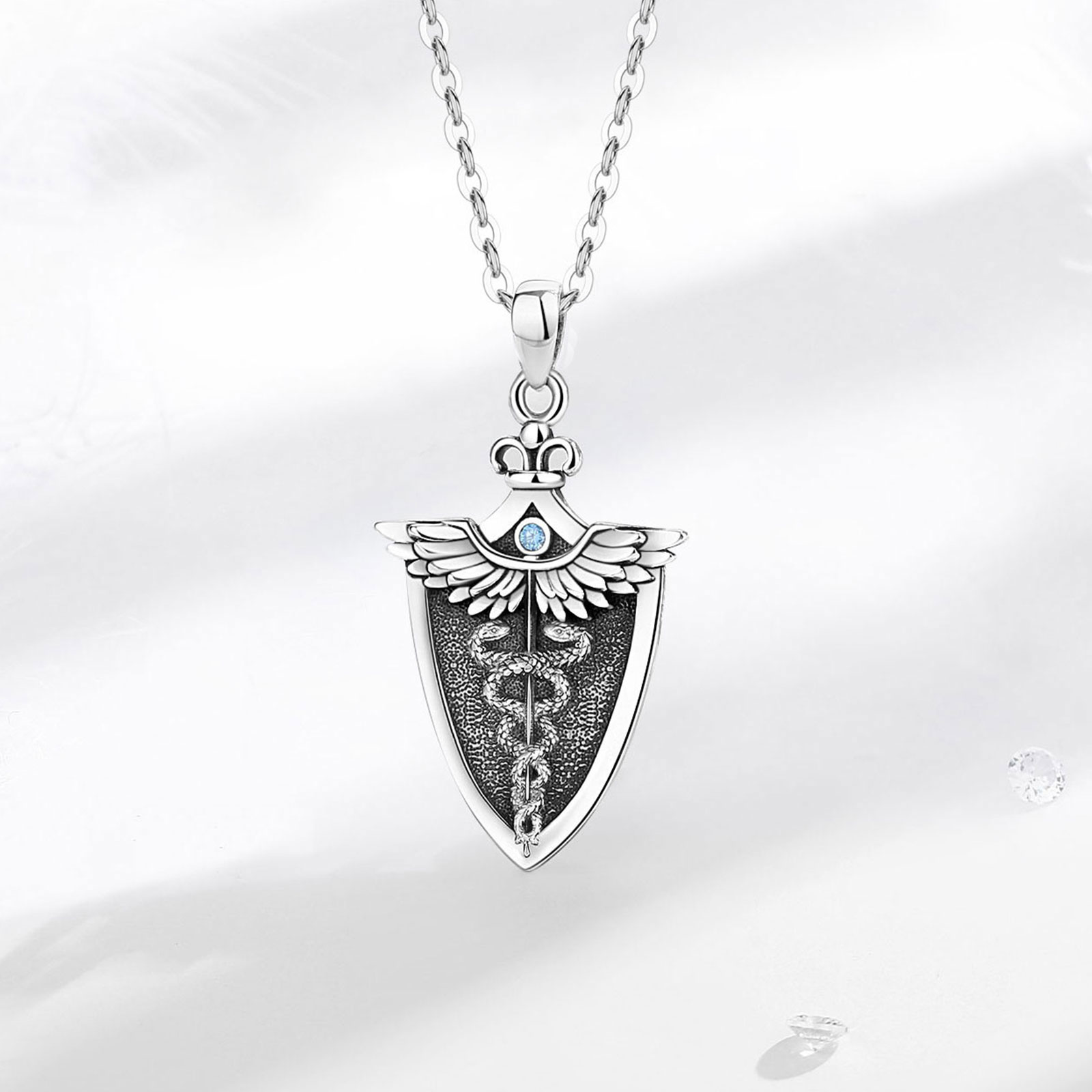 Eudora oryginalny 925 srebro n – 925 Sterling Silver Chain Necklace Men recenzja i cena