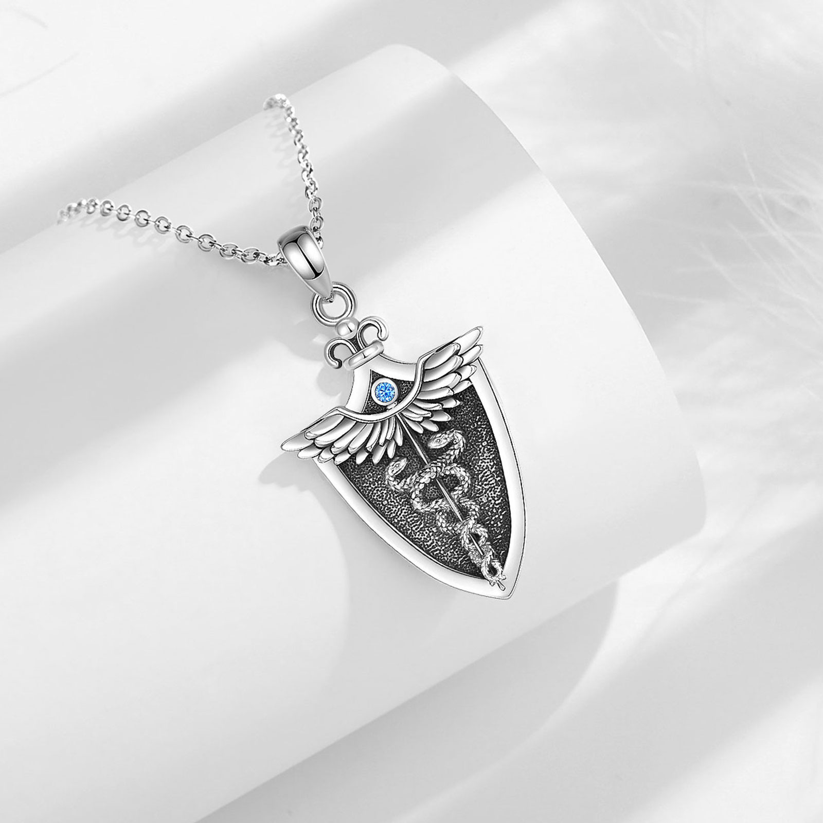 Eudora oryginalny 925 srebro n – 925 Sterling Silver Chain Necklace Men recenzja i cena