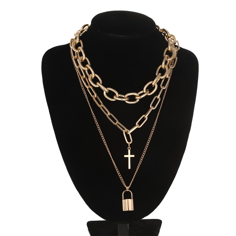 FNQUFUJ Warstwowa grunge estet – Layered Pendant Necklace Aesthetic recenzja i cena