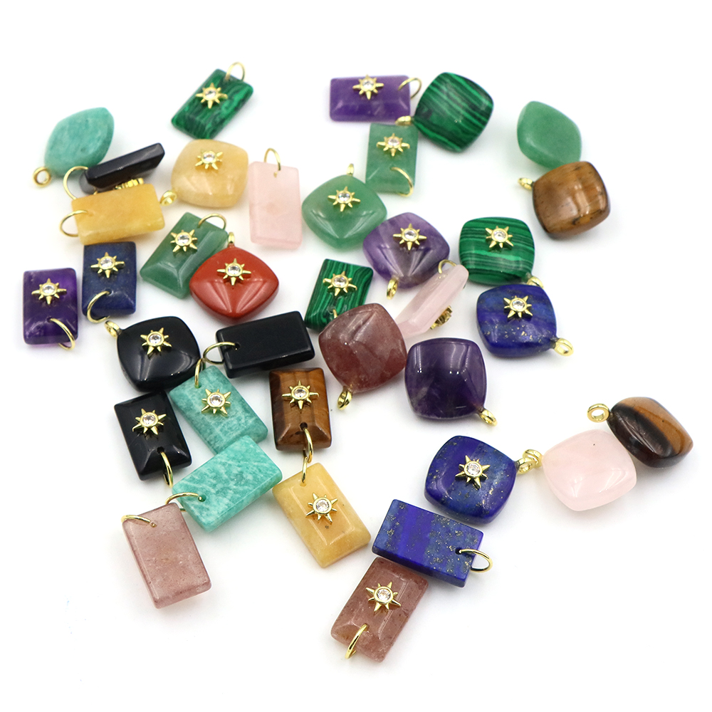 Kryształowy wisiorek z natural – Crystal Pendant Necklace Natural Stone recenzja i cena