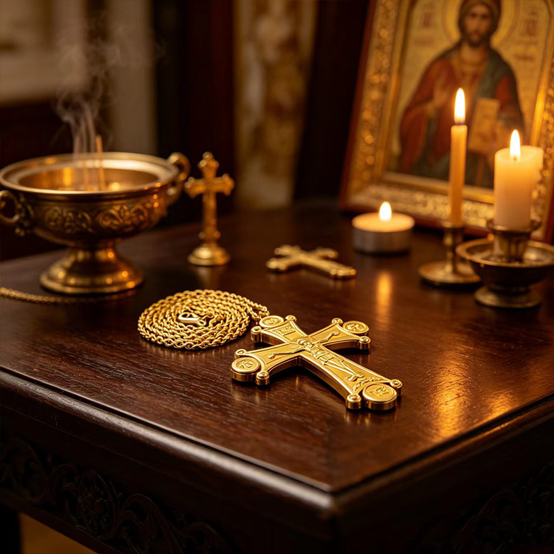 Wysokiej jakości prawosławny k – Cross Pendant Necklace Gold recenzja i cena