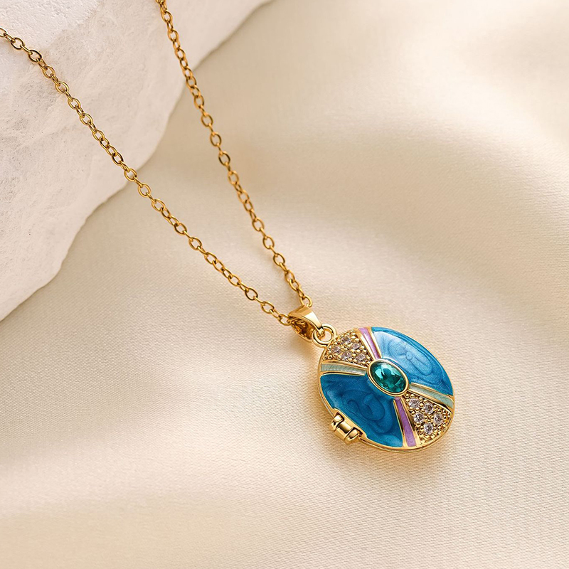 ANENJERY Naszyjnik z zawieszką – Heart Locket Necklace Photo recenzja i cena