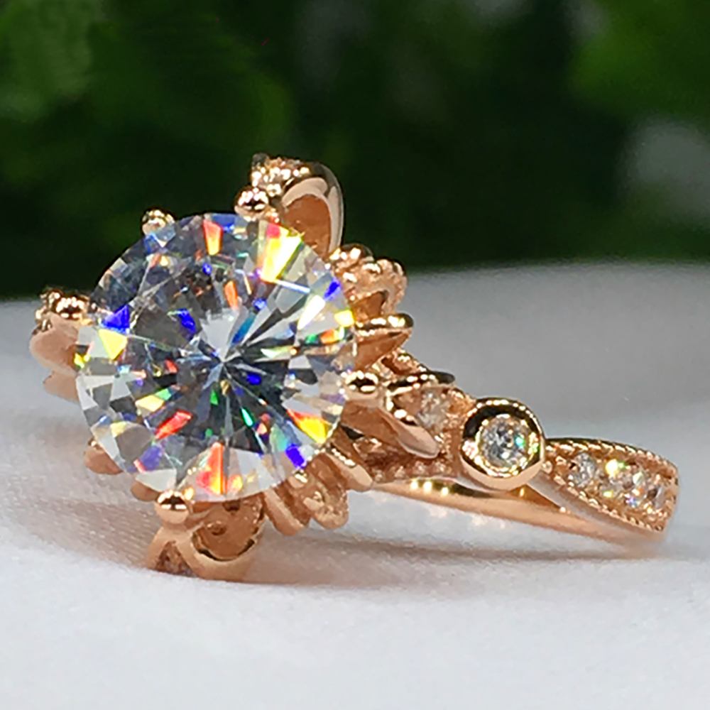 Personalizowany Pierścionek Za – Moissanite Engagement Ring 1 Carat recenzja i cena