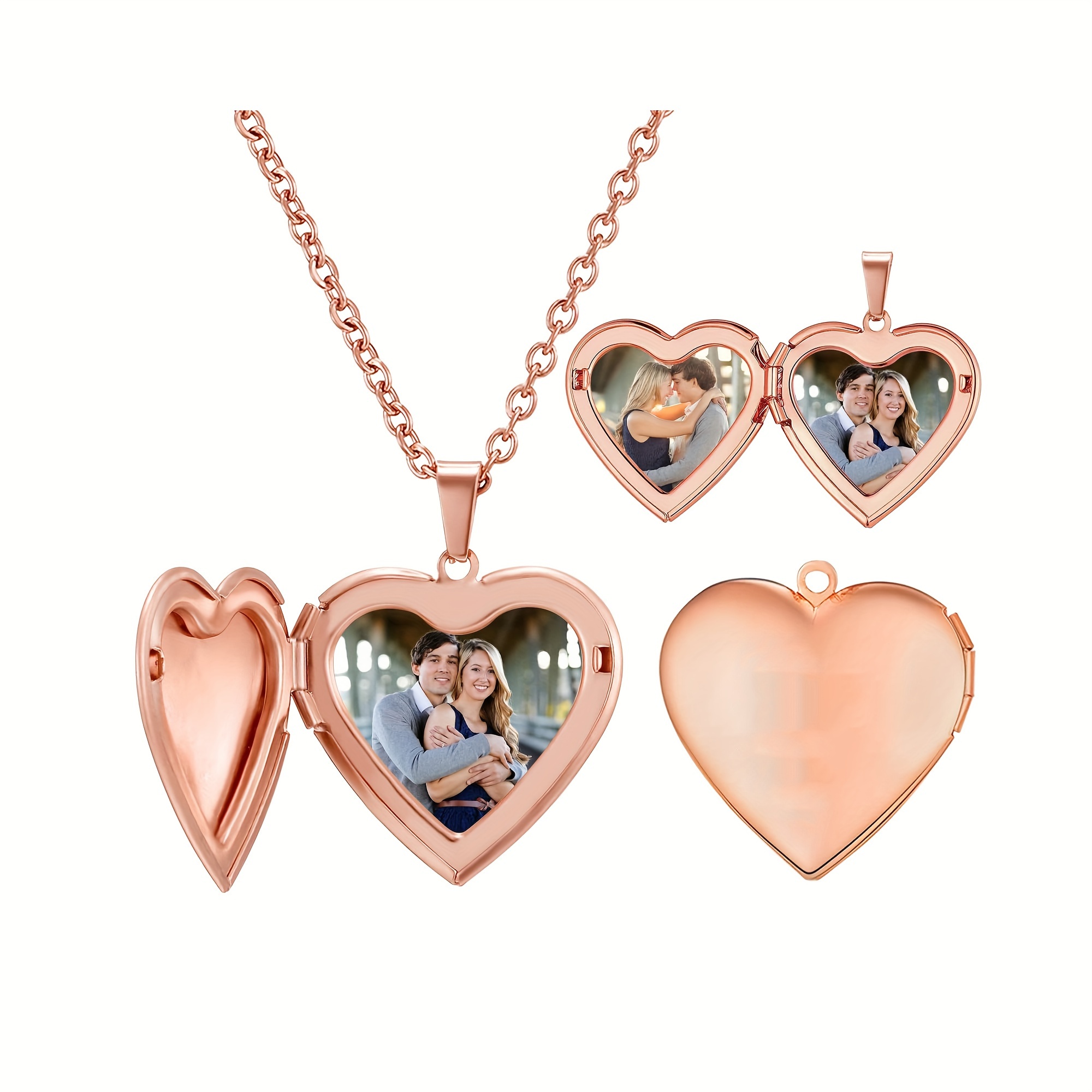 Personalizowany naszyjnik z me – Heart Locket Necklace Photo recenzja i cena
