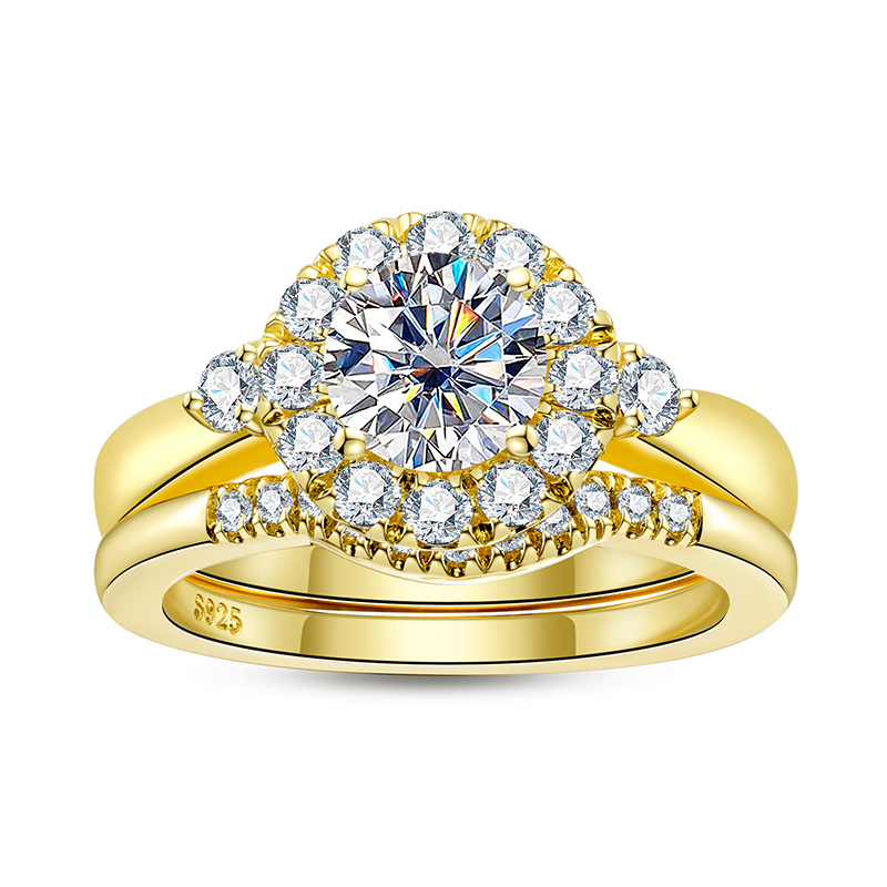 Zestaw pierścionków zaręczynow – Moissanite Engagement Ring 1 Carat recenzja i cena