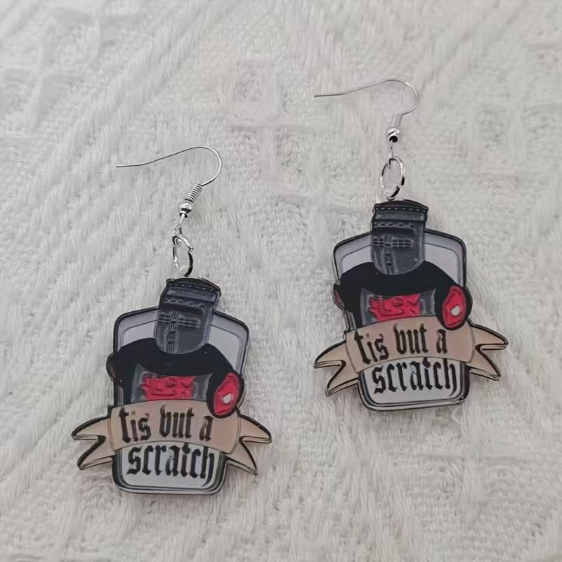 10 sztuk akrylowych czarno-bia – Earrings recenzja i cena