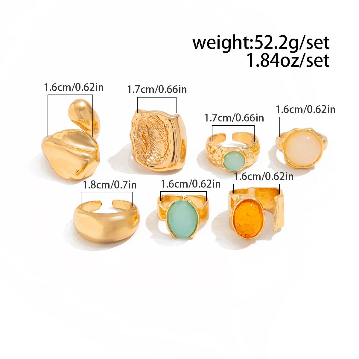 DIEZI 7 szt./zestaw Vintage Wi – Vintage Punk Knuckle Rings Set recenzja i cena