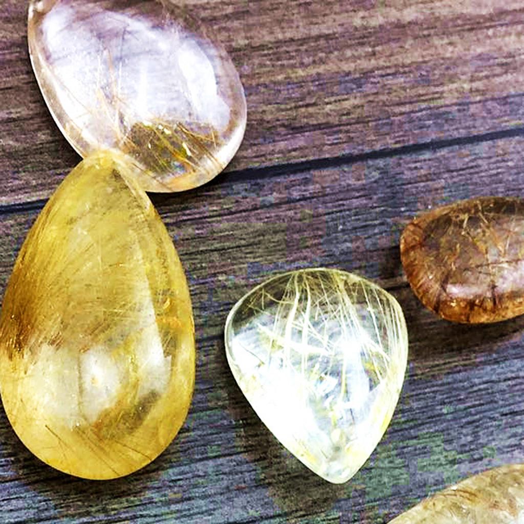 Złoty Rutilowany Kwarc Kryszta – Crystal Pendant Necklace Natural Stone recenzja i cena