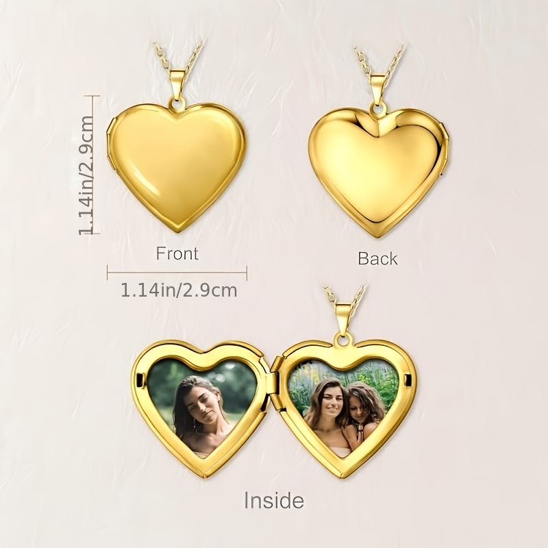 Personalizowany Naszyjnik z Za – Heart Locket Necklace Photo recenzja i cena