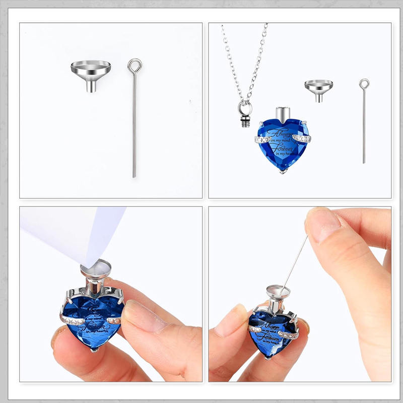 Naszyjnik urna na prochy, pami – Heart Locket Necklace Photo recenzja i cena