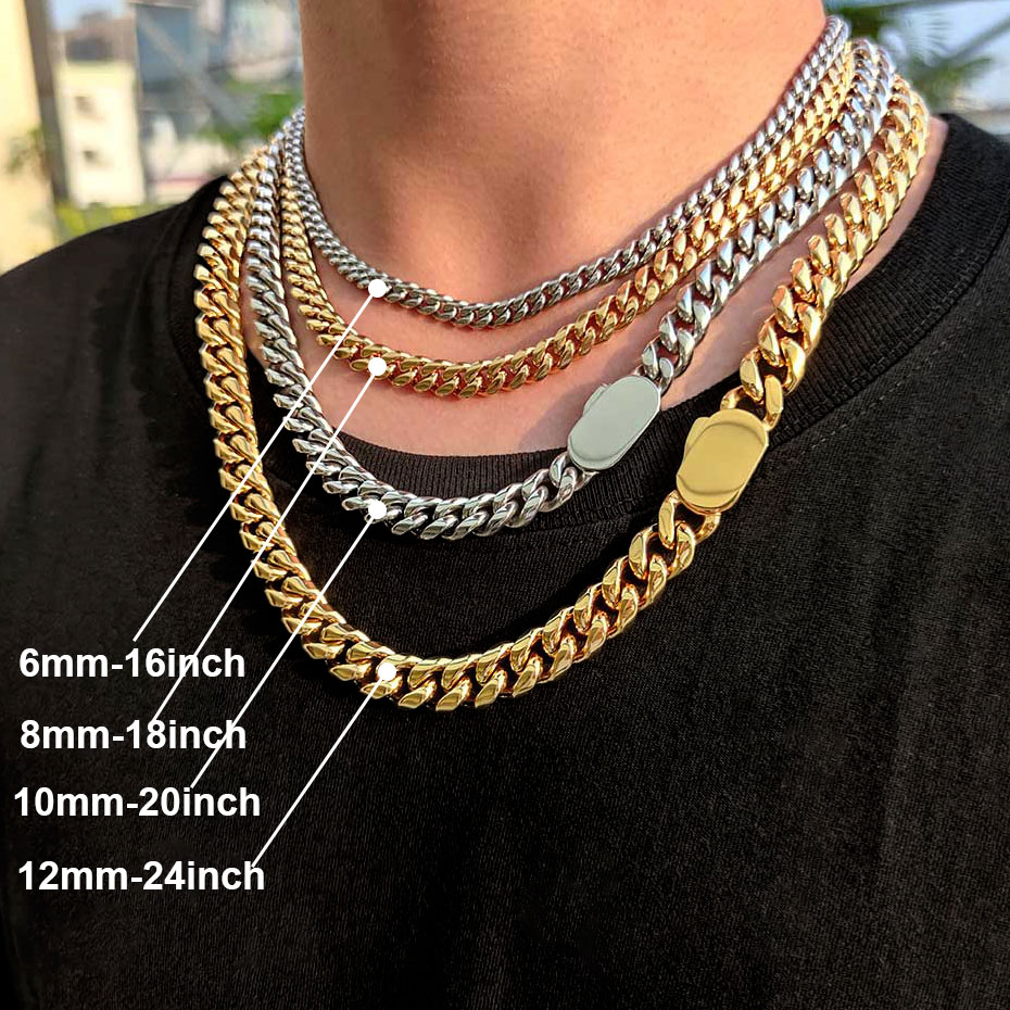 6-12mm szerokość w nowym stylu – Cuban Link Chain 12Mm recenzja i cena
