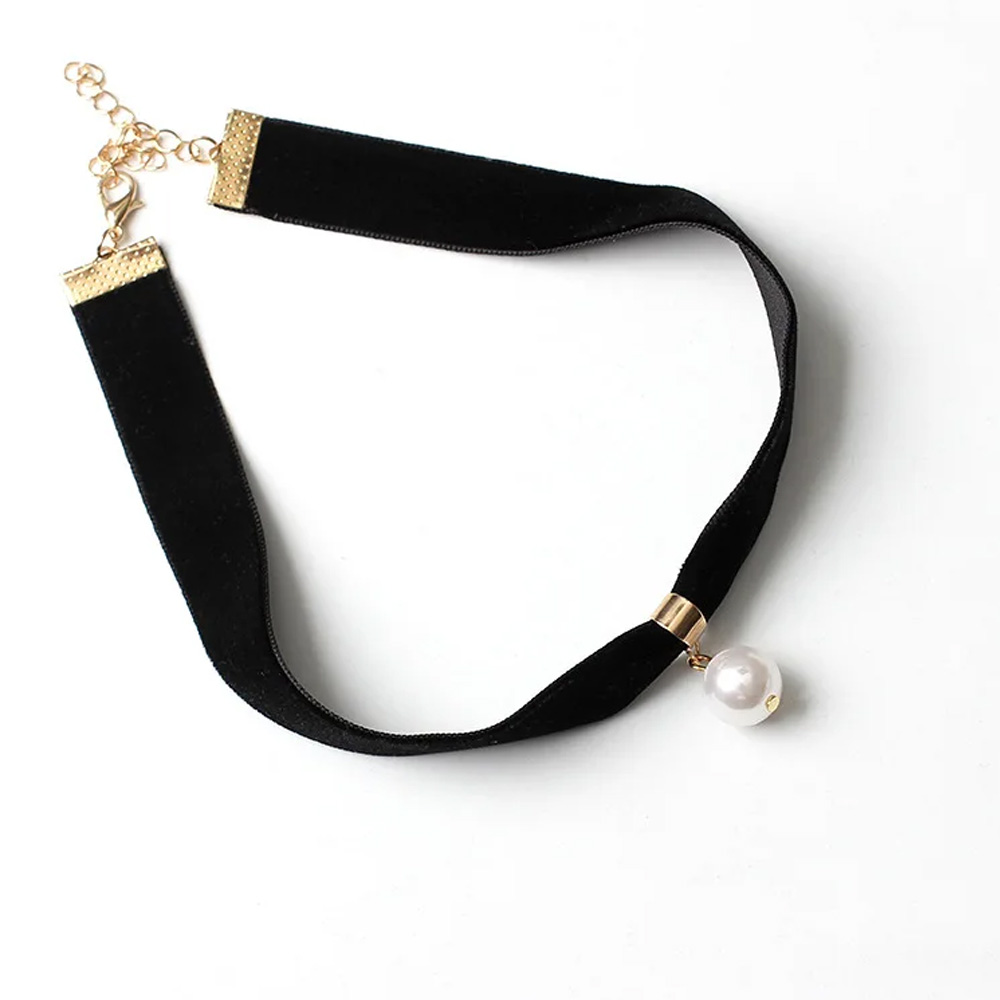 Prosty, vintage'owy naszyjnik  – Pearl Choker Necklace Vintage recenzja i cena