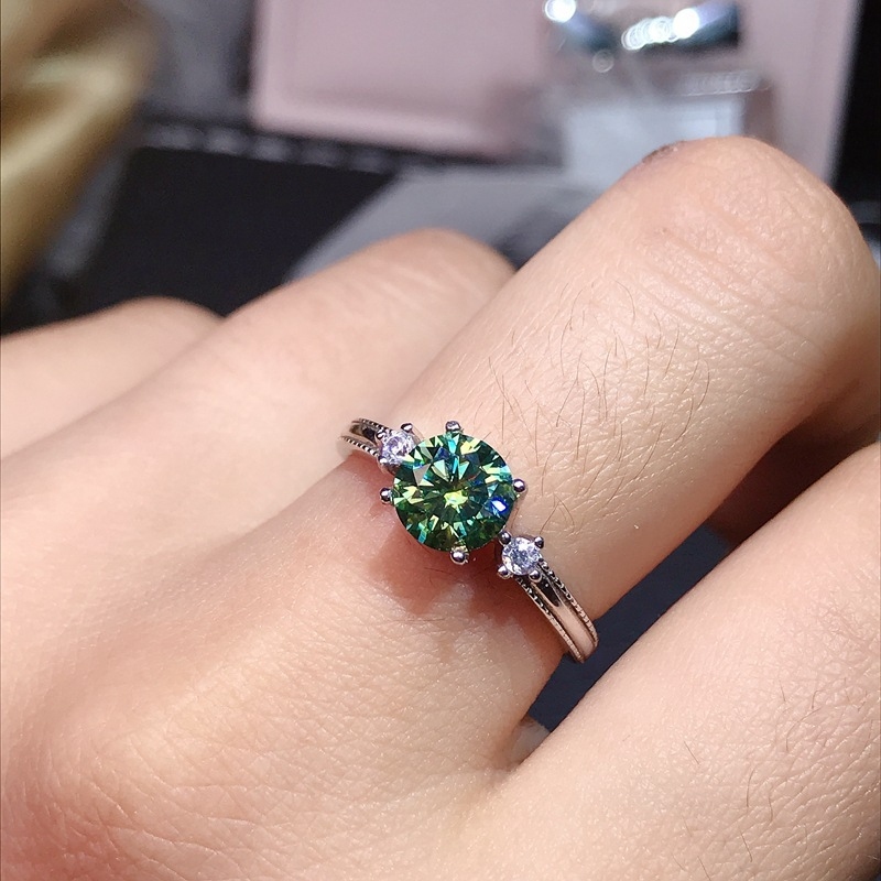 Pierścionek z morganitem, diam – Moissanite Engagement Ring 1 Carat recenzja i cena