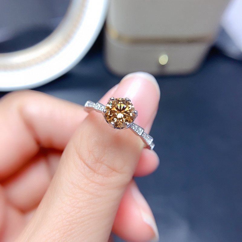 Pierścionek z morganitem, diam – Moissanite Engagement Ring 1 Carat recenzja i cena