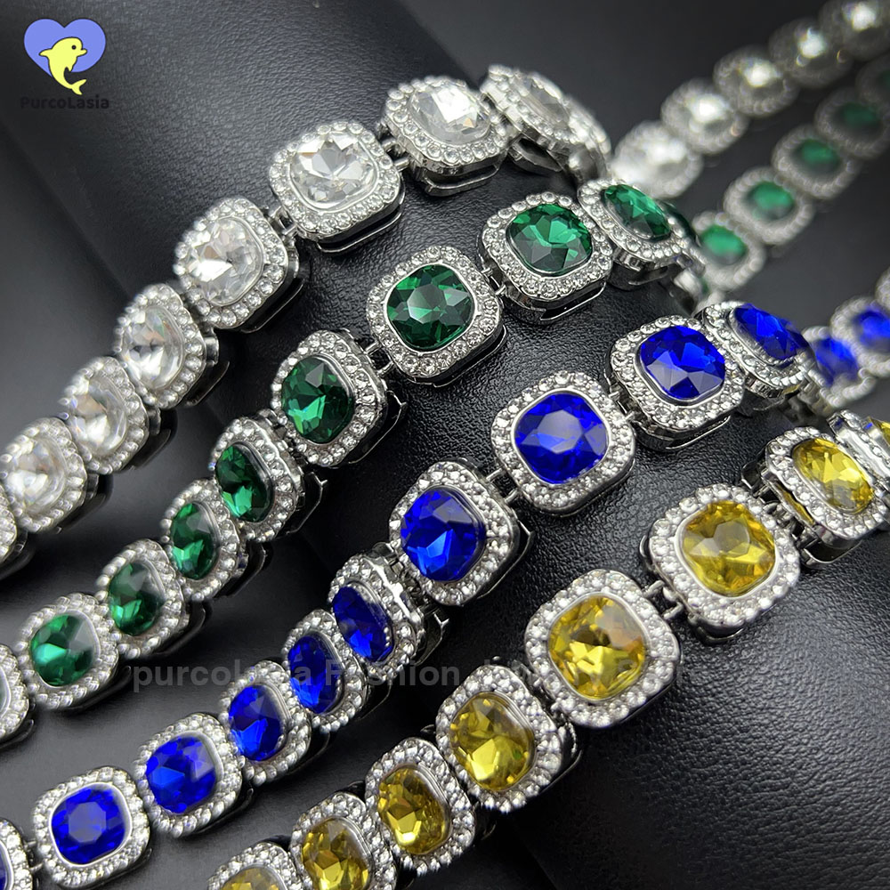 Brilliant Multi Colors Iced Ou – Cuban Link Chain 12Mm recenzja i cena