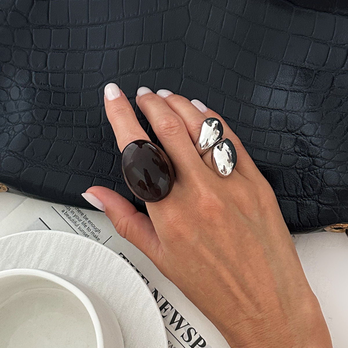 SHIXIN 2 szt./zestaw Vintage M – Vintage Punk Knuckle Rings Set recenzja i cena