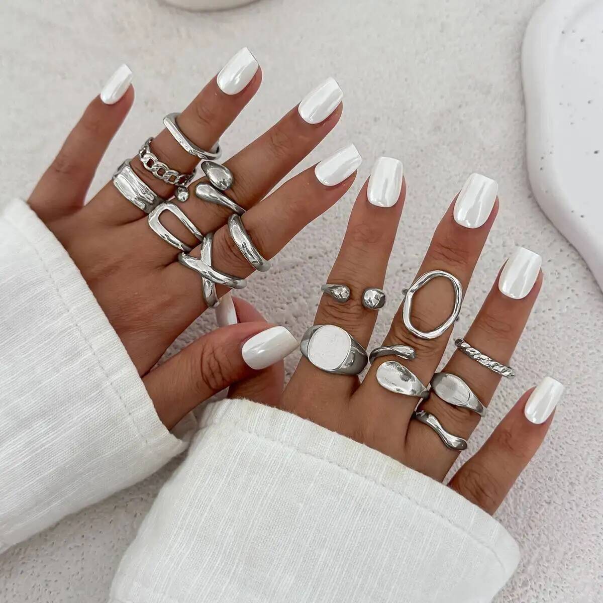 IngeSight.Z 14 szt./zestaw Hip – Vintage Punk Knuckle Rings Set recenzja i cena