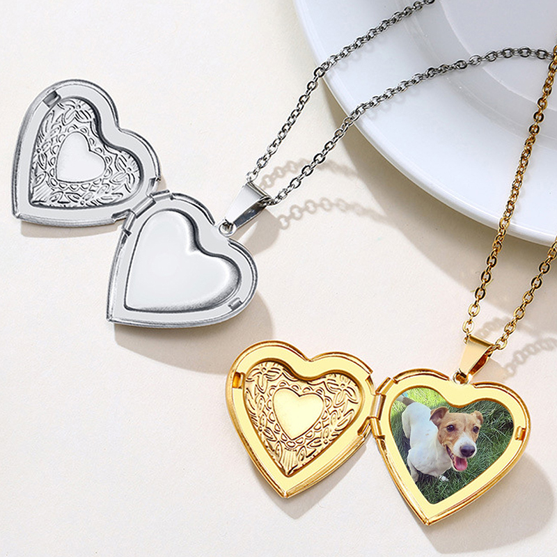 Spersonalizowany naszyjnik z m – Heart Locket Necklace Photo recenzja i cena