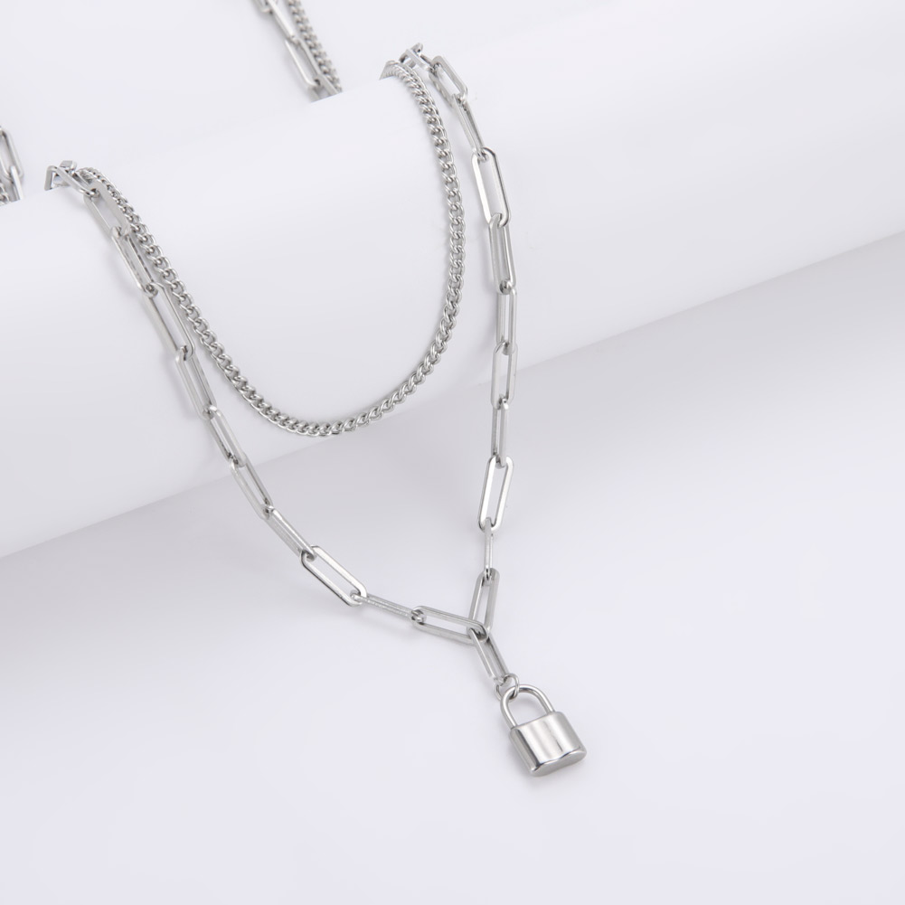 Unift Estetyczna kłódka wisior – Layered Pendant Necklace Aesthetic recenzja i cena