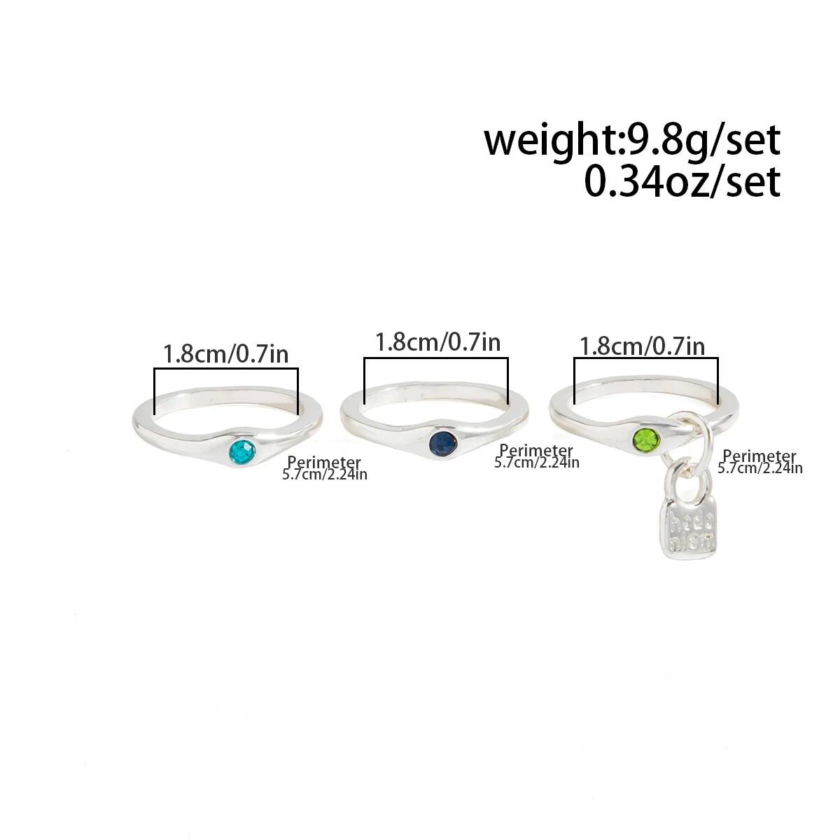 Ingemark 3 szt./zestaw Pierści – Vintage Punk Knuckle Rings Set recenzja i cena