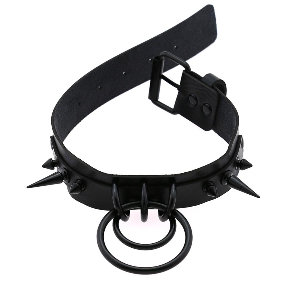Czarny kolczasty Choker Goth s – Goth Punk Spike Choker recenzja i cena
