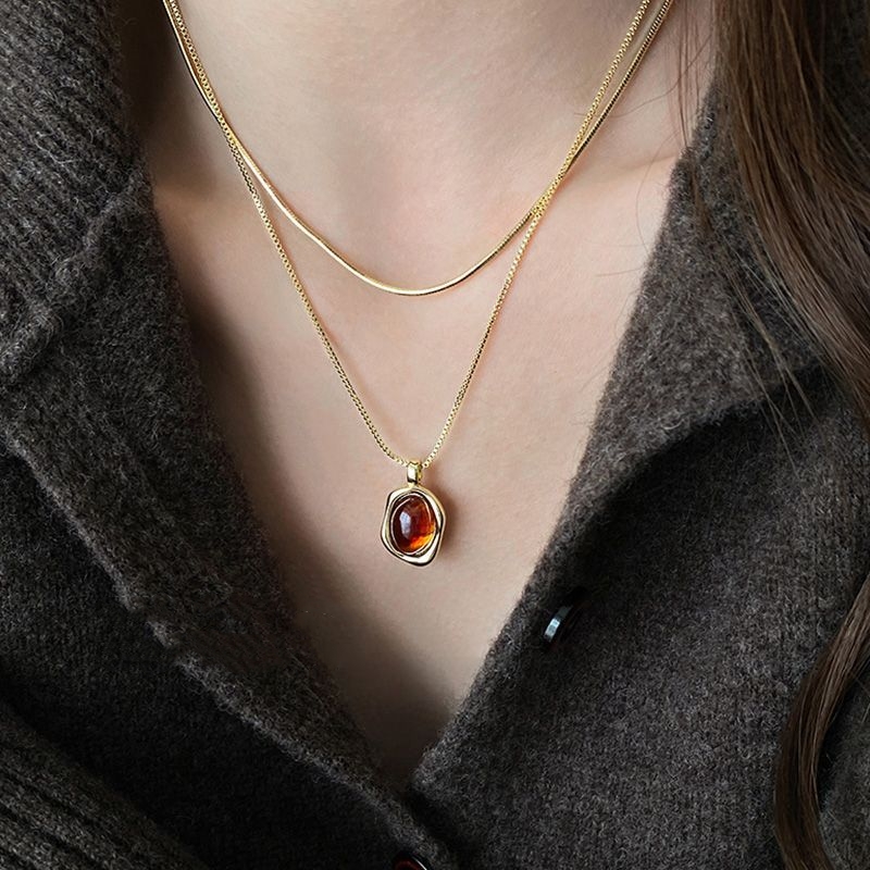 Moda w stylu Vintage dwuwarstw – Layered Pendant Necklace Aesthetic recenzja i cena