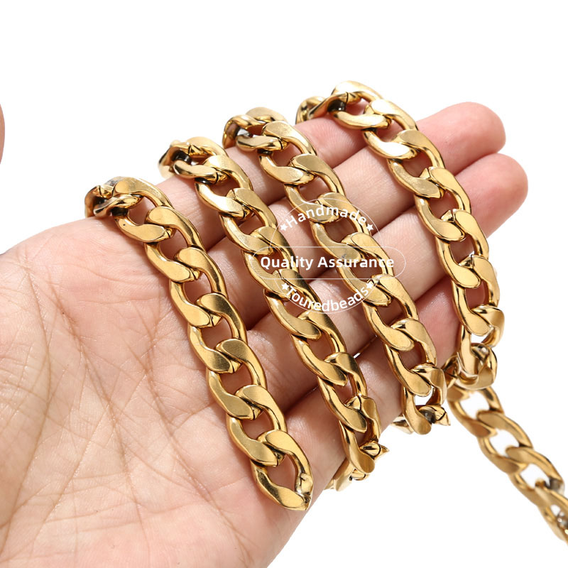 1m złoty Tone 12mm szerokość c – Cuban Link Chain 12Mm recenzja i cena