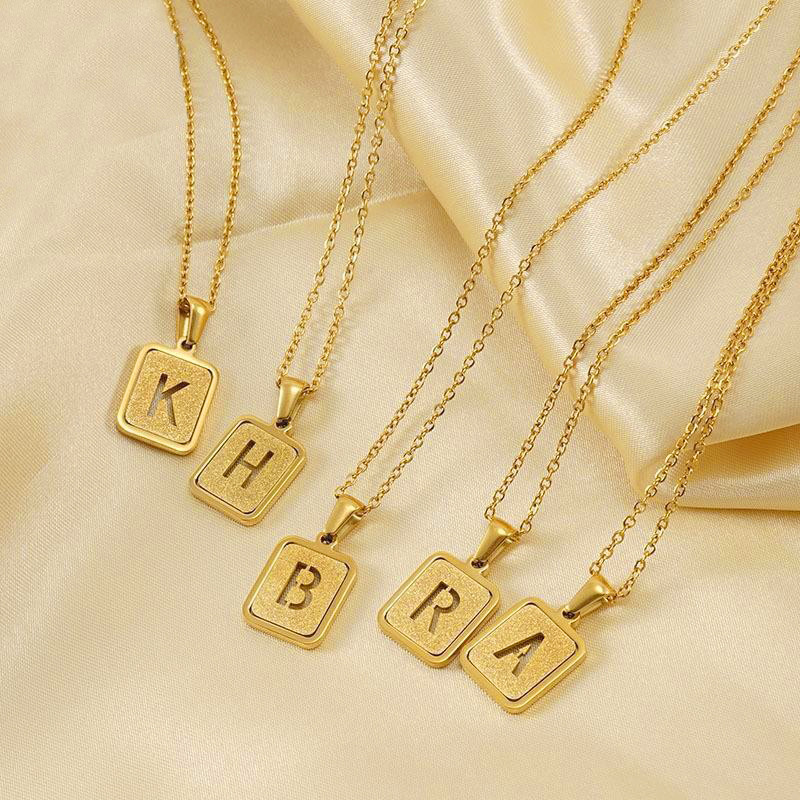 3 sztuk/worek wysokiej jakości – Initial Letter Necklace 18K Gold recenzja i cena