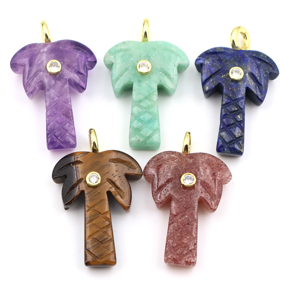 Zawieszka z naturalnego kamien – Crystal Pendant Necklace Natural Stone recenzja i cena