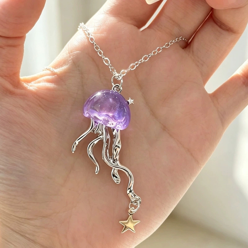 Uroczy Fioletowy Wisiorek Medu – Layered Pendant Necklace Aesthetic recenzja i cena