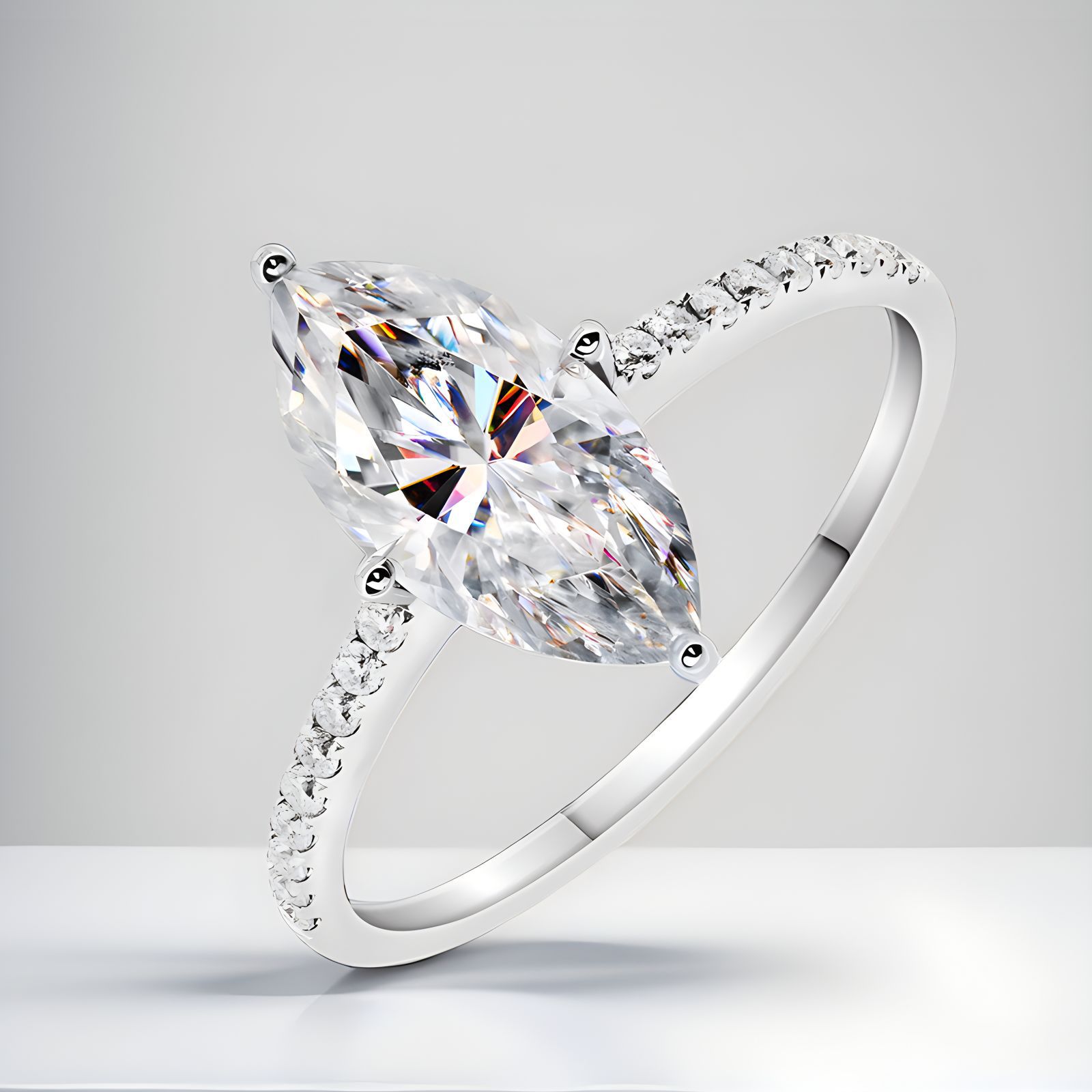 Luksusowe prawdziwe 1-karatowe – Moissanite Engagement Ring 1 Carat recenzja i cena
