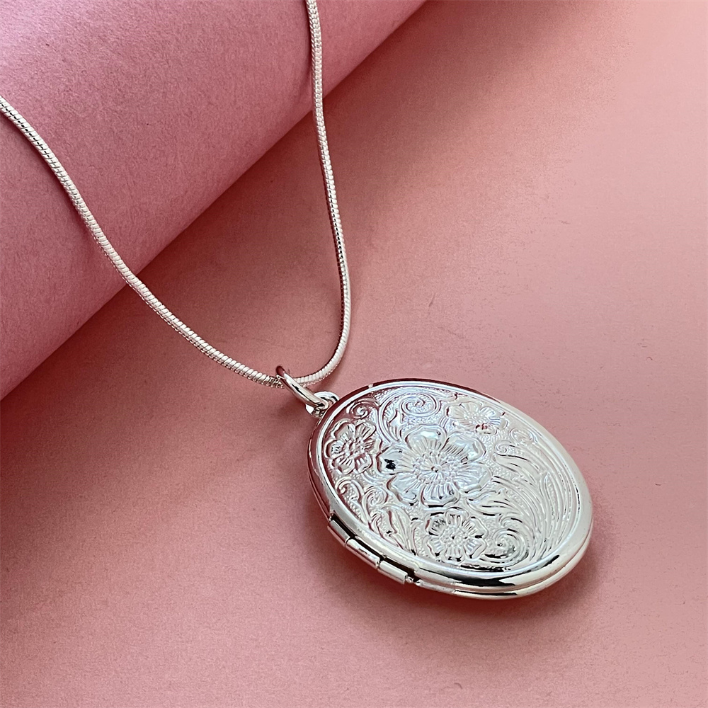 Naszyjnik ze srebra próby 925, – 925 Sterling Silver Chain Necklace Men recenzja i cena