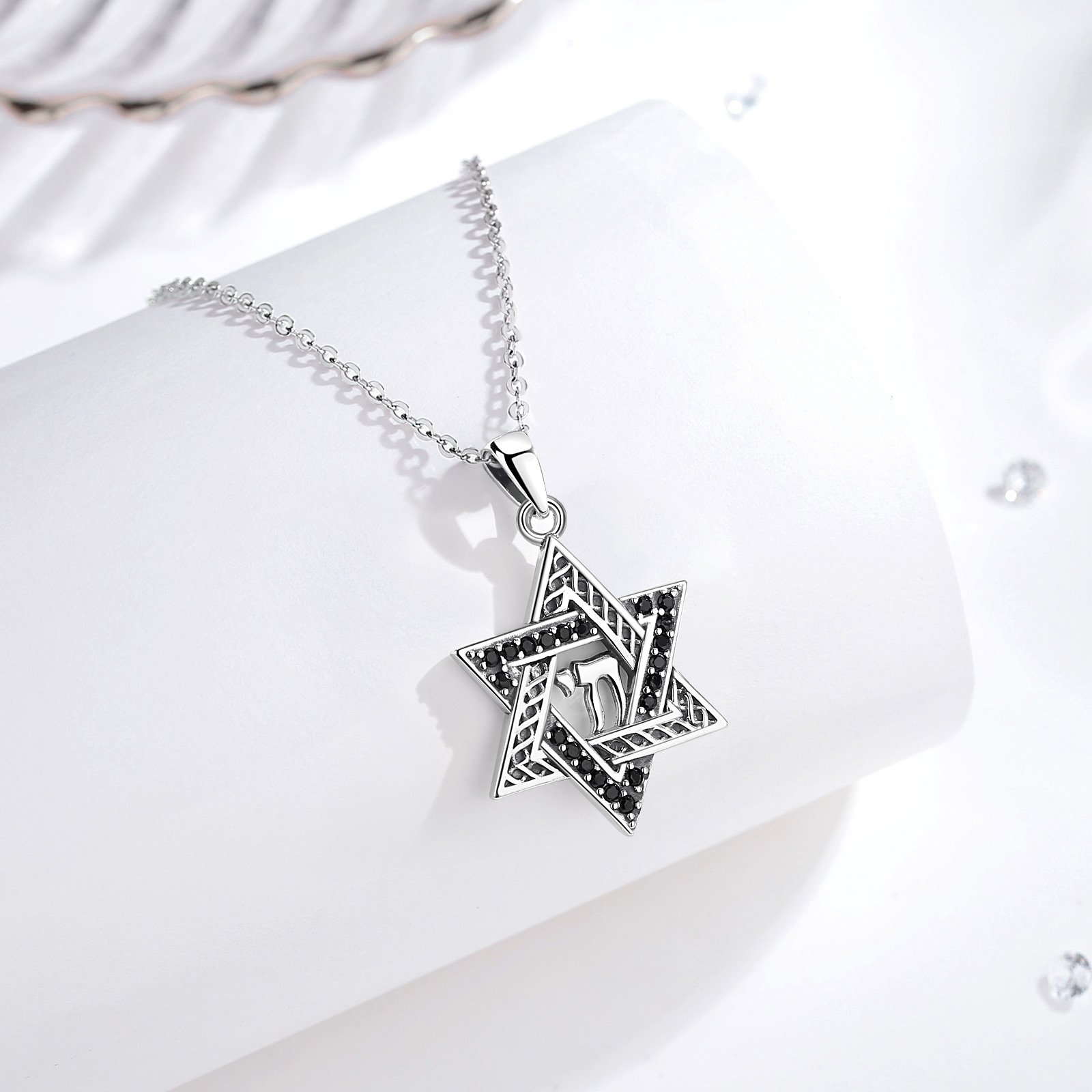 Eudora 925 Sterling Silver Sta – 925 Sterling Silver Chain Necklace Men recenzja i cena
