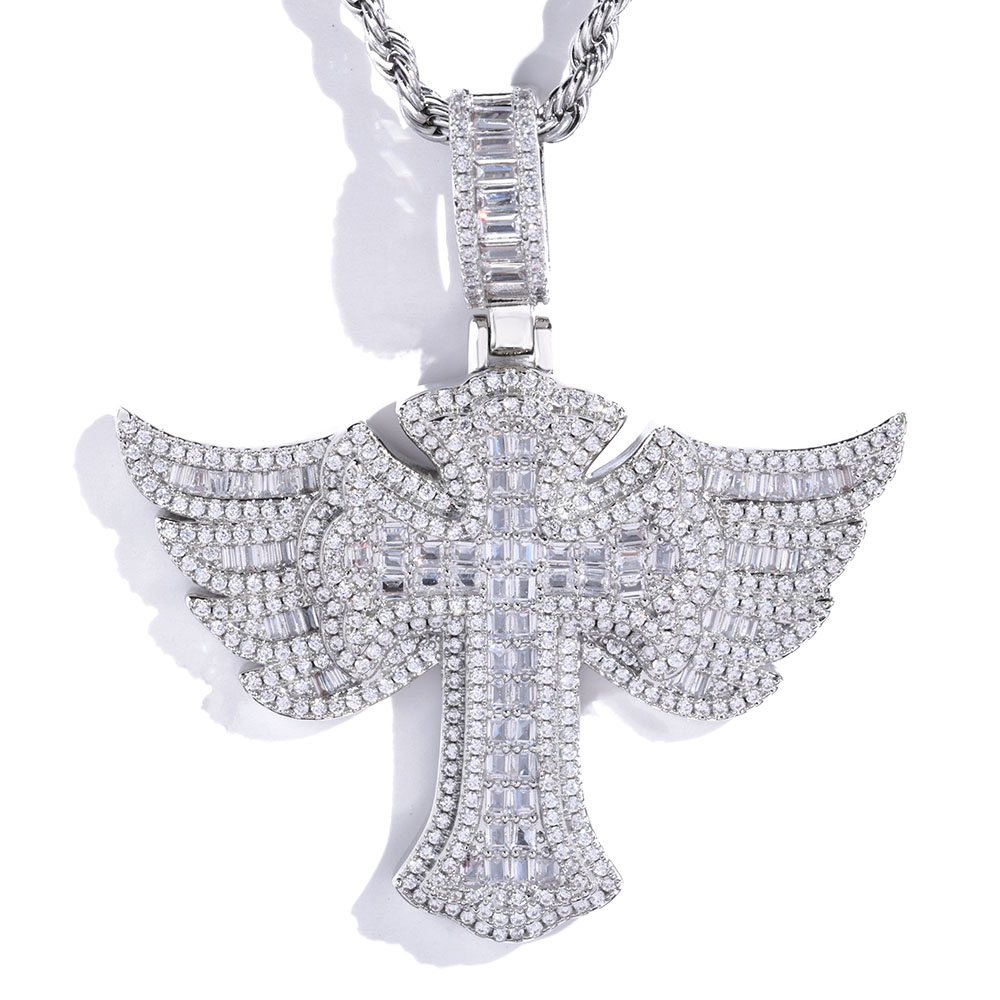Hip Hop Full Diamond 18k pozła – Cross Pendant Necklace Gold recenzja i cena