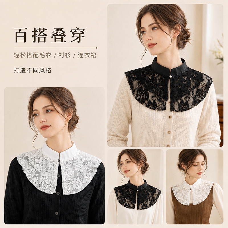 Elegancki koronkowy kwiatowy s – Necklaces recenzja i cena