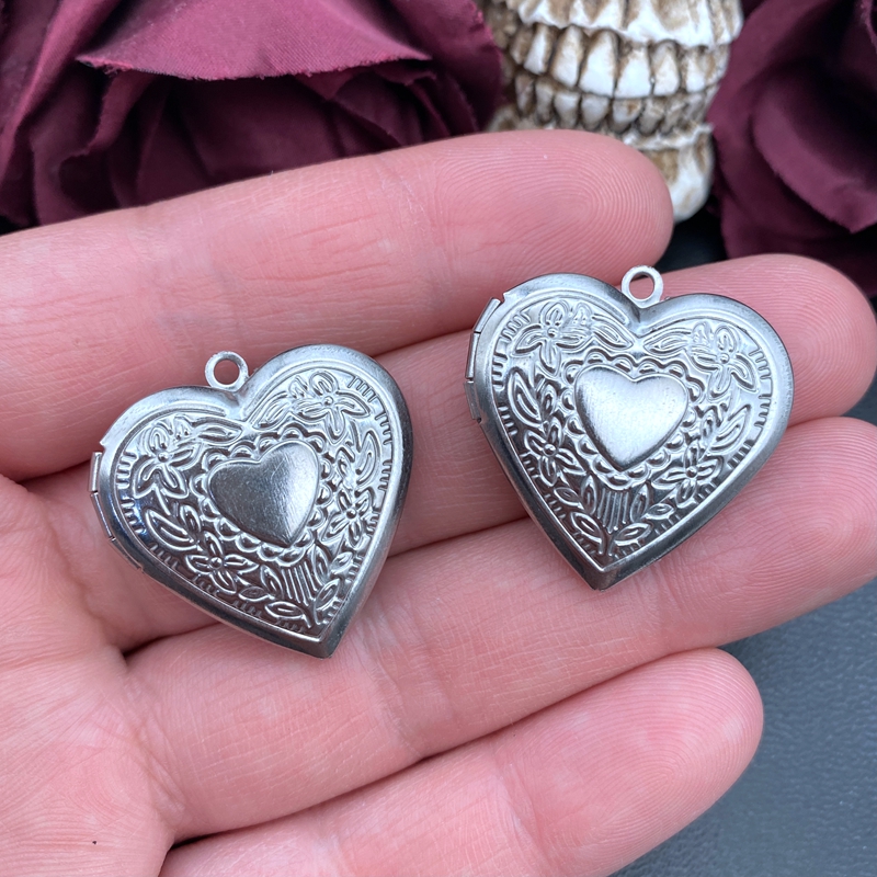 2 szt. Pudełko w kształcie ser – Heart Locket Necklace Photo recenzja i cena